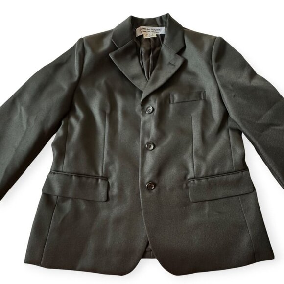 Comme des Garçons CDG Polyester Serge Thick Blazer Black, Size L, RN-J016 FW24 - Picture 11 of 16